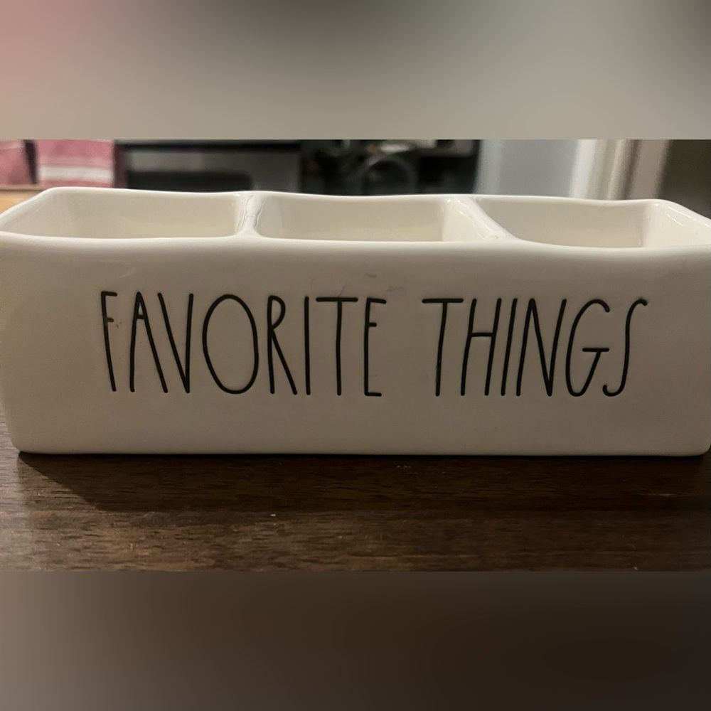 Rae Dunn Cream Ceramic Organizer